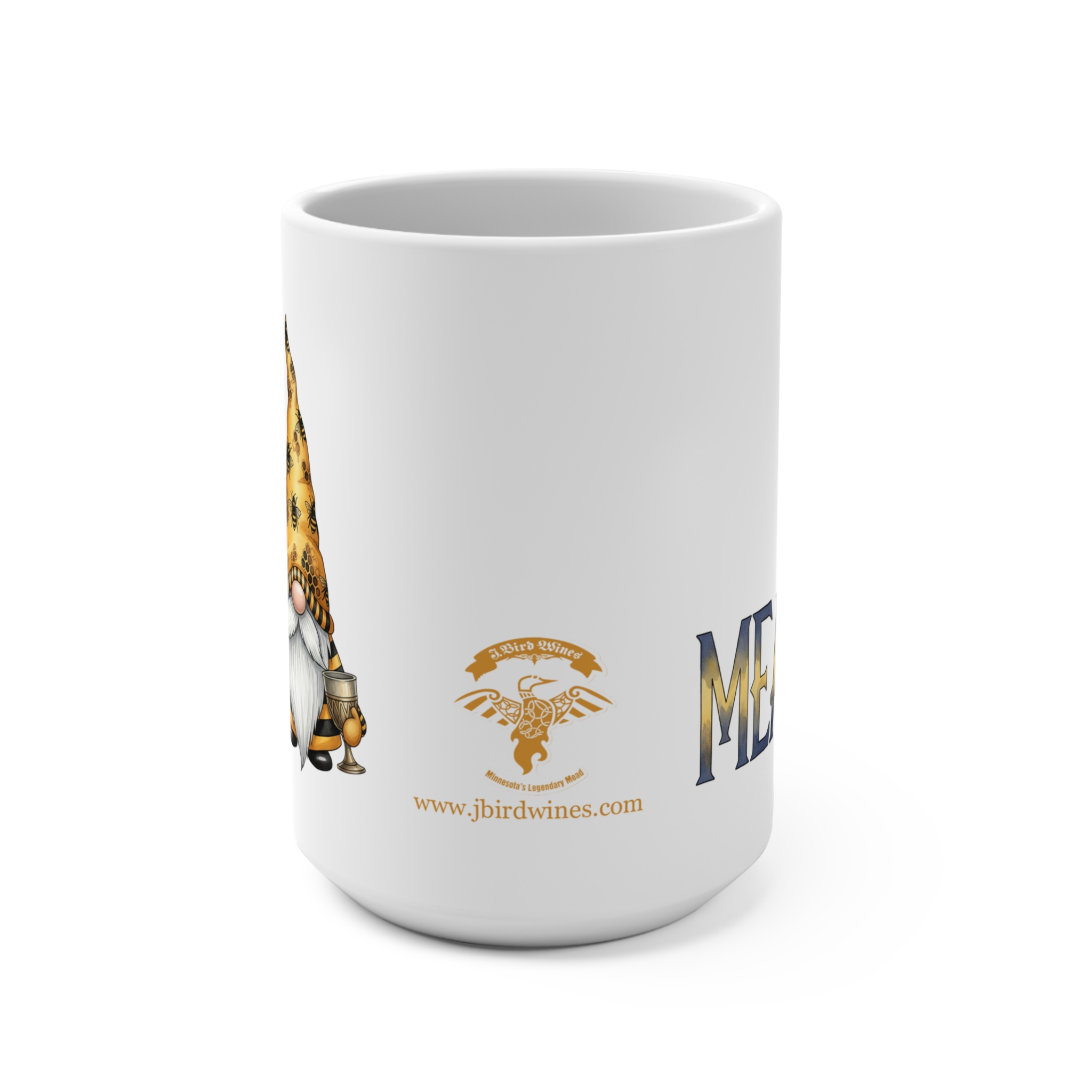 Bee Gnome Mead 15oz Mug - Perfect for bee lovers, gnome enthusiasts, and mead drinkers. - Image 3