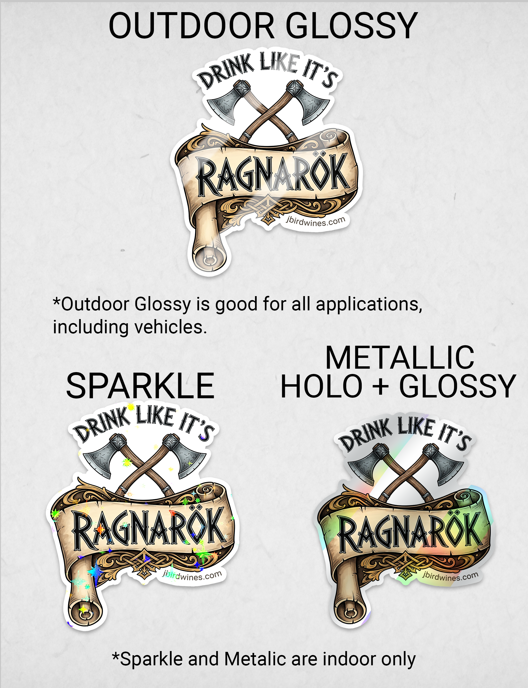 Drink Like It's Ragnarok - Sticker - Image 3